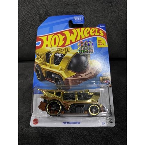 Hot Wheels Factory Sealed 2022 LOCO MOTORIN Gold Shopee Malaysia