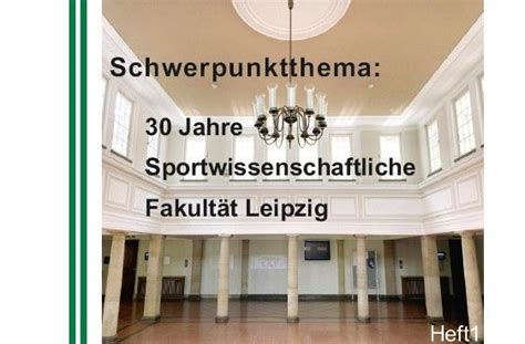 Universität Leipzig Leipziger Sportwissenschaftliche Beiträge