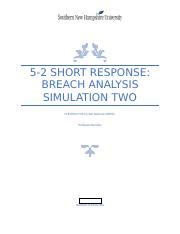 5 2 BREACH ANALYSIS SIMULATION TWO Norlan Fungaling Docx 5 2 SHORT