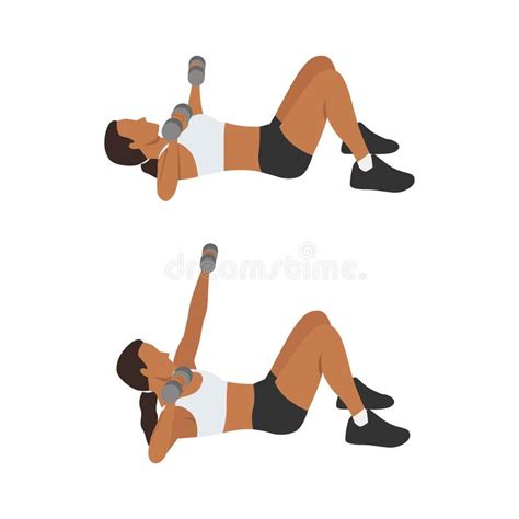 Chest Press Girl Exercise Stock Illustrations 108 Chest Press Girl Exercise Stock