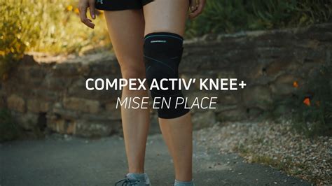 Genouillère compressive Compex Activ Knee Mise en place YouTube