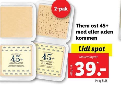 Them Ost 45 Med Eller Uden Tilbud Hos Lidl