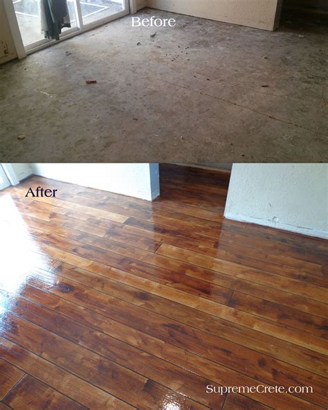 Concrete Floor Made To Look Like Wood Clsa Flooring Guide