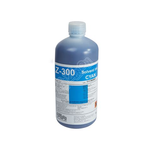 Сольвентные чернила Z-300, светлый циан (LС), 1л