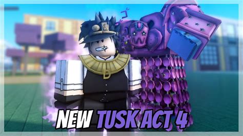 Checking Out The NEW Tusk Act 4 On This Roblox JOJO Game Crusader