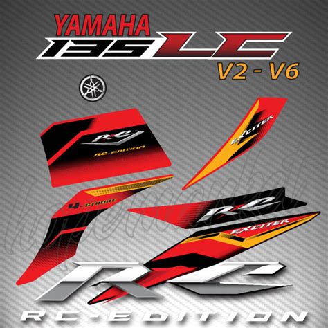 Stripe Motor Yamaha Lc135 V2 V7 Exciter Rc Edition 214 Custom Body