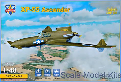 XP-55 Ascender-ModelSvit plastic scale model kit in 1:48 scale ...