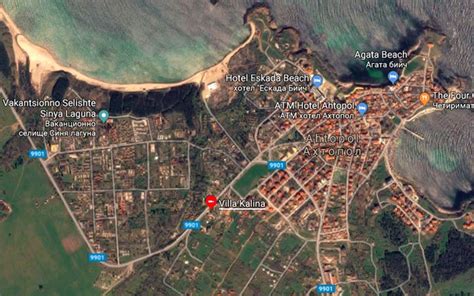 Карта - Ахтопол - Вила Калина | Карта