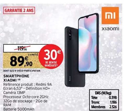 Offre Smartphone Xiaomi Redmi A Chez Intermarche