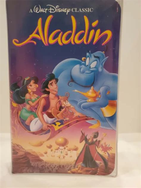 Vhs Walt Disney S Aladdin Dition Diamant Noir Robin Williams Eur