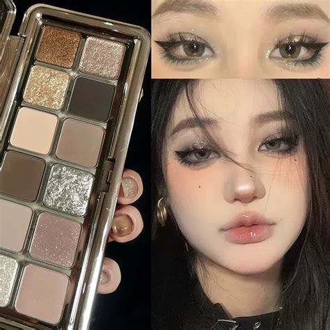 Colors Vintage Tone Eye Shadow Plate Dark Smoky Makeup Nude Eye Shadow Palette Make Up Set