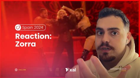 Reaction Nebulossa Zorra Spain Eurovision Youtube