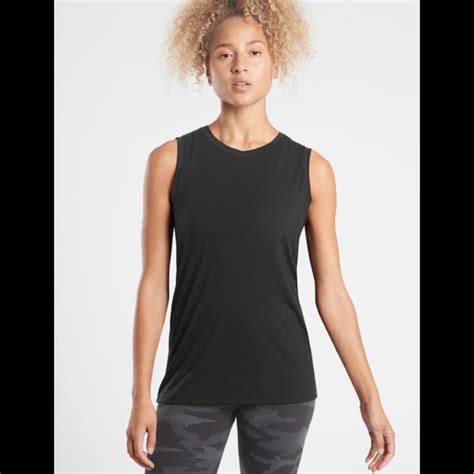 Athleta Tops Nwtathleta Vital Tank 2 Essence Black Tank Size Xsp