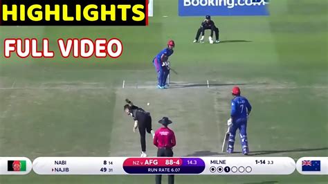 New Zealand Vs Afghanistan Match T20 World Cup 2021 Full Match