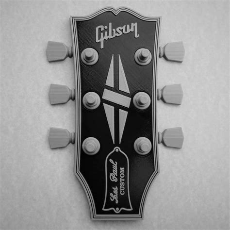 Stl File Gibson Guitar Headstock Key Hanger Wall Art 🎸 ・3d Printable Model To Download・cults