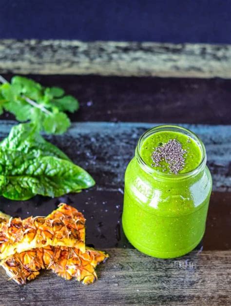 Anti Rheumatoid Pineapple Cilantro Smoothie Foodheal Recipe Raw