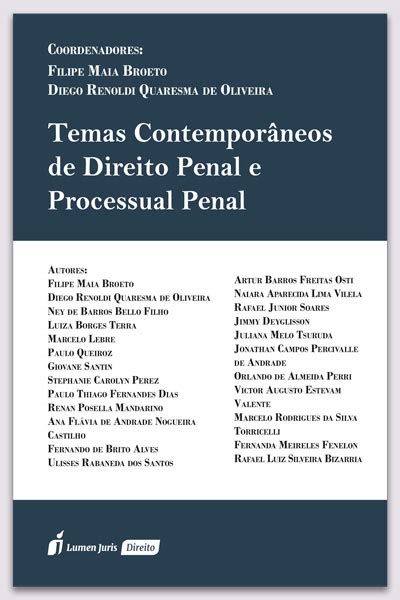 Produto Detalhes Temas Contemporâneos de Direito Penal e Processual