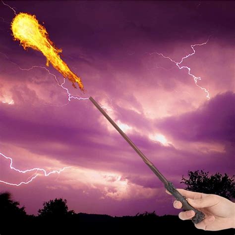 Magic Wand Fire Flasher Fireball Spray Flame For Cosplay Wand Etsy