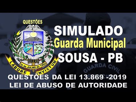 Simulado Concurso Guarda De Sousa Pb Quest Es Da Lei