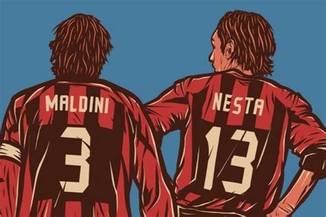 Paolo Maldini Football Wallpaper Ac Milan Sports Jersey Cartoon