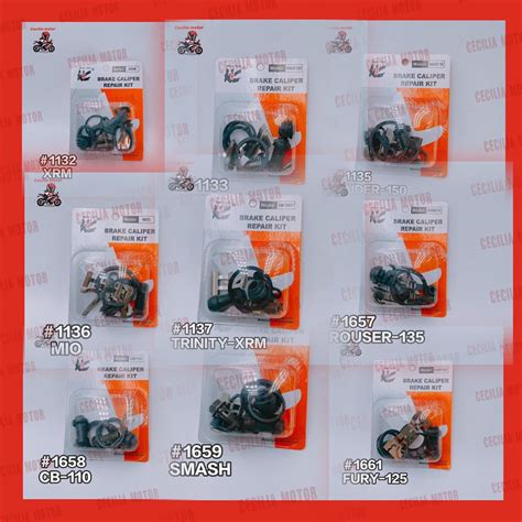 Motorcycle Caliper Repair Kit For Xrm Mio Smash Wave Raider Trinity