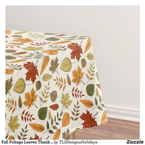 Fall Foliage Leaves Thanksgiving Party Tablecloth