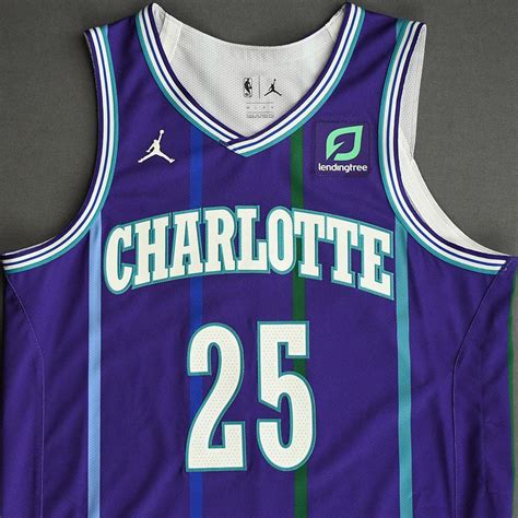 P J Washington Charlotte Hornets Game Issued Classic Edition