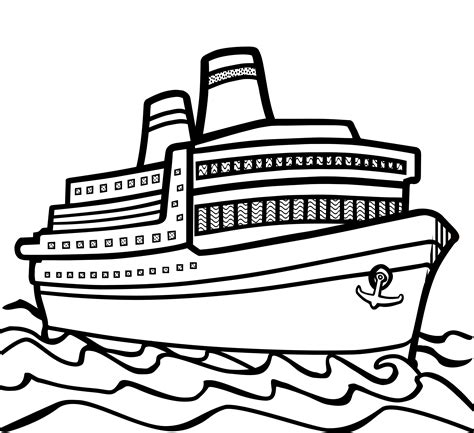 Clipper Ship Line Drawing