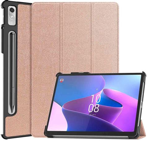 iMoshion Lenovo Tab P11 Pro 2nd gen Kunstleder Klapphülle Rosegold