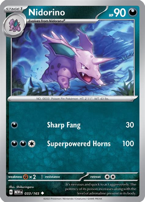 Nidorino Card