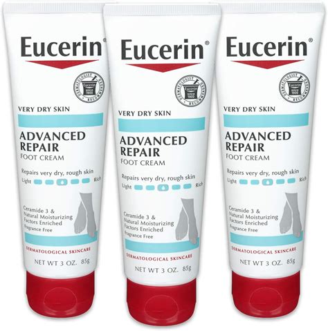 Eucerin Advanced Repair Foot Cream Fragrance Free Foot Lotion For