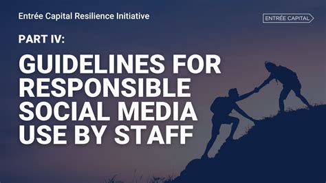 Guidelines For Responsible Social Media Use By Staff