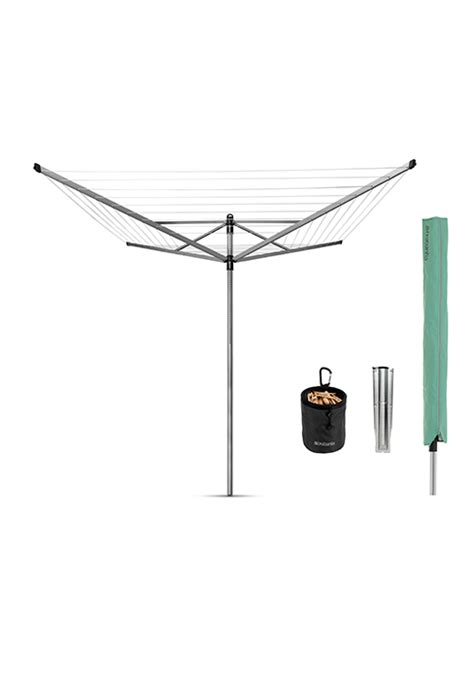 Brabantia Wallfix Retractable Washing Line With Protective Fabric Cover