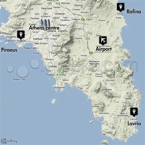 Athens Ports Map