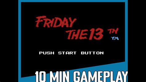 Minute Gameplay Friday The Th Nes Youtube