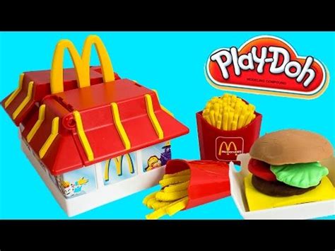 Play-doh Mcdonald's Happy Meal French Fries & Burger - How To Make ...