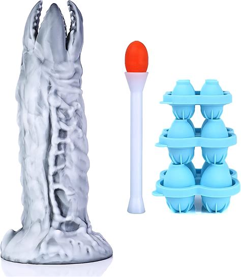 20cm Nothosaur ZERGER Spur Ovipositor Dildo Mit Gelatine Ei Formen