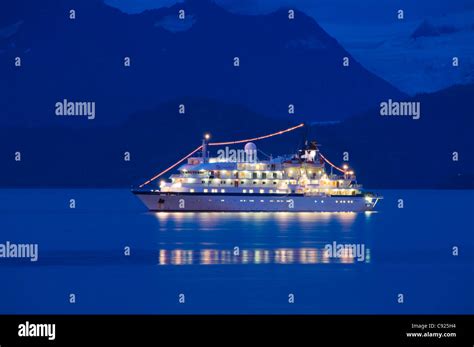 The Cruise Ship Spirit Of Oceanus At Dusk Near Homer Spit Kachemak Bay