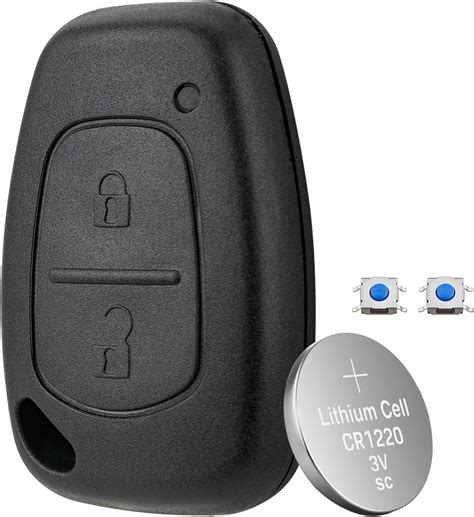 2 Buttons Van Key Fob Case Shell For Renault Trafic Kangoo Master