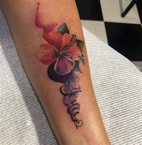 Hawaiian Flowers Tattoos Rainastevie