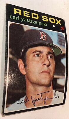 1971 Topps 530 Carl Yastrzemski Red Sox Baseball Card VG Condition EBay