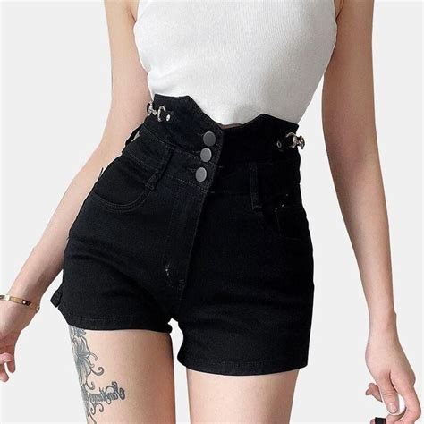 Ti1681717283tl19de10adbaa1b2ee13f77f679fa1483a Black High Waisted Shorts High Waisted Shorts