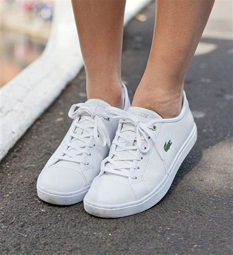 Lacoste Shoes For Women Outfits | Lacoste shoes women, White tennis ...