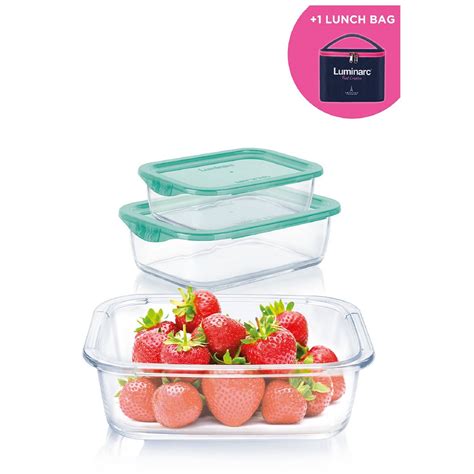 Zestaw szklanych pojemników z torbą na lunch Keep 'n' Box 4 ...