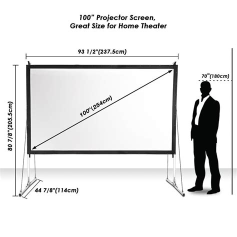 100 Inch Projector Screen Dimensions