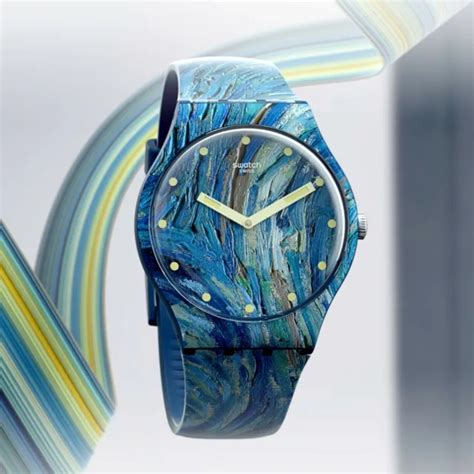 Swatch X Moma Starry Night Van Gogh Suoz Limited Edition Sold