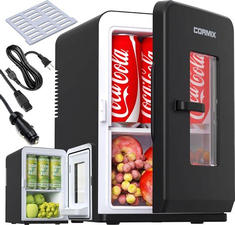 Mini Fridge for Bedroom, 15 Litre/21 Cans Portable Mini Refrigerator ...