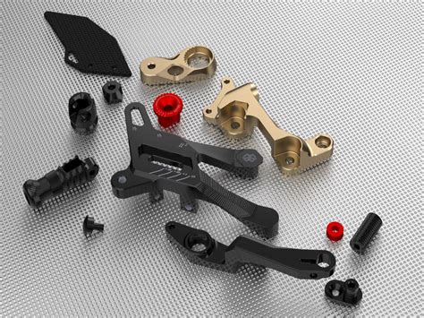 Mue D Estriberas Reducidas De Aluminio Negro Gilles Tooling Ducati