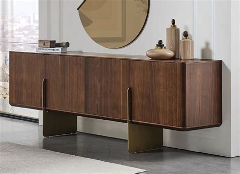 Casa Padrino Luxus Sideboard Braun Messing 220 X 50 X H 78 Cm