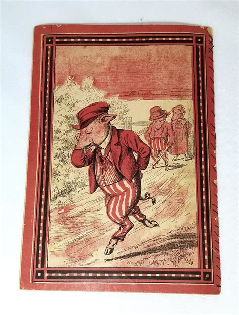 Five Little Pigs Dame Trot Series Mcloughlin Bros Publishing 1880 Chil